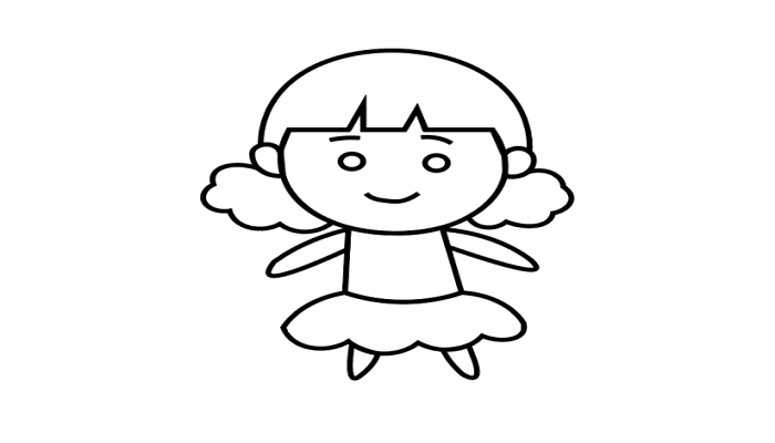 洋娃娃简笔画