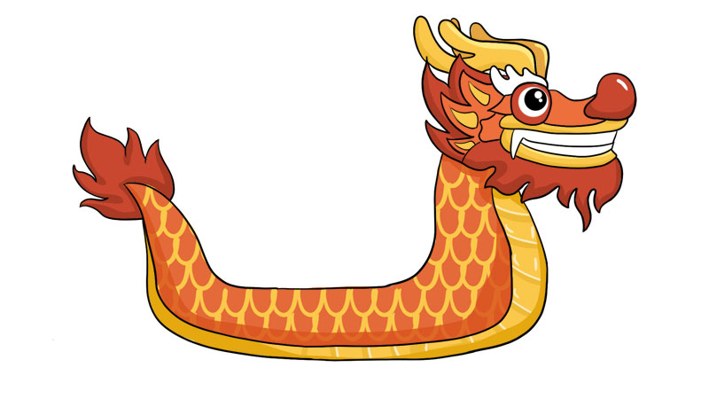 简单的龙舟简笔画