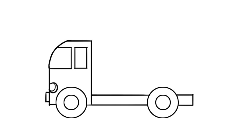 消防车简笔画